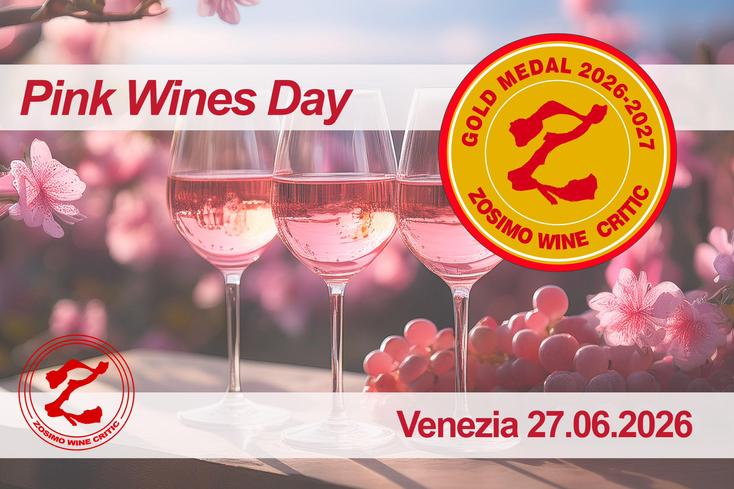 The Best Pink Wines 2026 – Zosimo Wine Critic – Venezia 27 Giugno 2026